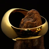 Men's Ring Cannabis Leaf Marihuana Marijuana Medical Weed Symbol Red - BikeRing4u