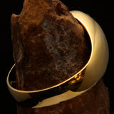 Perfectly crafted Men's Communist Ring Hammer Sickle Crest CCCP Red - Solid Brass - BikeRing4u