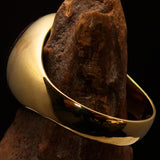 Perfectly crafted Men's Communist Ring Hammer Sickle Crest CCCP Red - Solid Brass - BikeRing4u