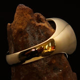 Excellent crafted Men's Templar Knight Seal Ring red - Solid Brass - BikeRing4u