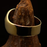 Excellent crafted Men's Heptagon Ring Black seven sided Polygon - Solid Brass - BikeRing4u