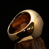 Excellent crafted Men's Socialist Ring Hammer Sickle Black - Solid Brass - BikeRing4u