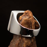Excellent crafted Men's Zodiac Ring Star Sign Capricorn - Sterling Silver - BikeRing4u