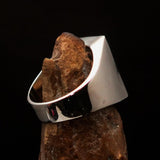 Perfectly crafted Men's Griffin Ring Griffon - two tone Sterling Silver - BikeRing4u