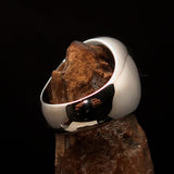 Excellent crafted Men's Currency Ring US Dollar Symbol - Two Tone Sterling Silver - BikeRing4u