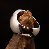 Excellent crafted Men's Currency Ring US Dollar Symbol - Two Tone Sterling Silver - BikeRing4u