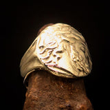 Men's ancient Greek Tetradrachm Ring Alexander the Great - Solid Brass - BikeRing4u