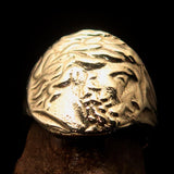 Men's ancient Greek Tetradrachm Ring Alexander the Great - Solid Brass - BikeRing4u