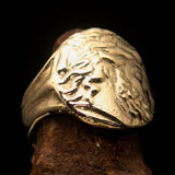 Men's ancient Greek Tetradrachm Ring Alexander the Great - Solid Brass - BikeRing4u