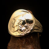 Men's ancient Corinthian Ring Greek Goddess Athena - Solid Brass - BikeRing4u