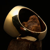 Excellent crafted Men's Black Knights Templar Ring - Solid Brass - BikeRing4u