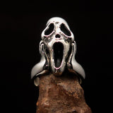 Sterling Silver Men's Artwork Ring the Scream - BikeRing4u