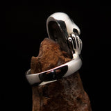 Sterling Silver Men's Artwork Ring the Scream - BikeRing4u