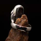 Sterling Silver Men's Artwork Ring the Scream - BikeRing4u