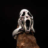 Sterling Silver Men's Artwork Ring the Scream - BikeRing4u