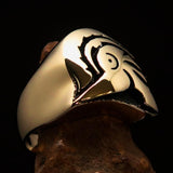 Excellent crafted Men's Roman Centurion Ring - Solid Brass - BikeRing4u