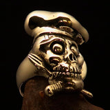 Excellent crafted Men's Chef Skull Ring Knife and Fork - Solid Brass - BikeRing4u