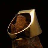 Perfectly crafted Men's Black Griffin Ring Griffon - Solid Brass - BikeRing4u