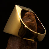 Perfectly crafted Men's Black Griffin Ring Griffon - Solid Brass - BikeRing4u