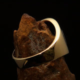 Excellent crafted ancient Men's Twin Head Eagle Ring - antiqued Brass - BikeRing4u