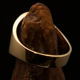Excellent crafted ancient Men's Twin Head Eagle Ring - antiqued Brass - BikeRing4u