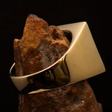 Excellent crafted Men's Ring All seeing Udjat Eye of Ra Red - Solid Brass - BikeRing4u