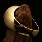 Nicely crafted Men's Seal Ring German Eagle Red - Solid Brass - BikeRing4u