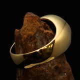 Perfectly crafted Men's Gamer Ring Radioactive Symbol Red - Solid Brass - BikeRing4u