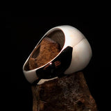 Nicely crafted Men's Seal Ring blue German Eagle - Sterling Silver - BikeRing4u