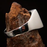 Excellent crafted Men's Union Jack Flag Ring Great Britain UK - Sterling Silver - BikeRing4u
