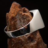 Excellent crafted Men's Italian Flag Ring Italy - Sterling Silver - BikeRing4u