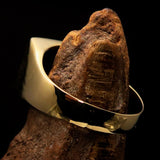 Excellent crafted Men's Italian Flag Ring Italy - Solid Brass - BikeRing4u