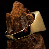 Excellent crafted Men's Union Jack Flag Ring Great Britain UK - Solid Brass - BikeRing4u