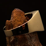 Excellent crafted Men's Communist Brass Ring Red Star Pentagram - BikeRing4u