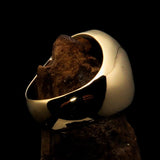 Excellent crafted Men's Currency Ring US Dollar Symbol Black - Solid Brass - BikeRing4u