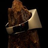 Excellent crafted Men's Ring blue All seeing Udjat Eye of Ra - Solid Brass - BikeRing4u