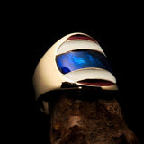 Perfectly crafted Men's National Flag Ring Thailand - solid Brass - BikeRing4u