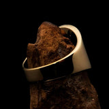 Perfectly crafted Men's National Flag Ring Slovakia - solid Brass - BikeRing4u