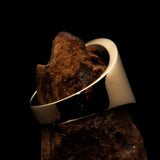 Perfectly crafted Men's National Flag Ring Trinidad and Tobago - solid Brass - BikeRing4u