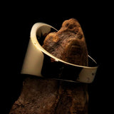 Perfectly crafted Men's National Flag Ring Canada - solid Brass - BikeRing4u