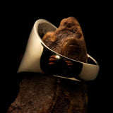 Perfectly crafted Men's National Flag Ring Philippines - solid Brass - BikeRing4u