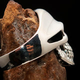 Excellent crafted Men's Biker Phantom Skull Ring - Sterling Silver 925 - BikeRing4u