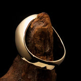 Excellent crafted Men's Medical Doctor Seal Pinky Ring - antiqued Brass - BikeRing4u