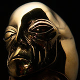 Excellent crafted Men's Alien Visitor Ring Extra Terrestrial Face - Solid Brass - BikeRing4u
