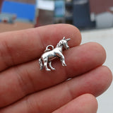 Unicorn Silver Pendant, Sterling Silver Unicorn Pendant, Excellent Details - hallmarked 925