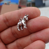 Unicorn Silver Pendant, Sterling Silver Unicorn Pendant, Excellent Details - hallmarked 925