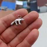 Fox Silver Pendant, Sterling Silver Fox Pendant, Excellent Details - hallmarked 925