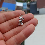 Panda Silver Pendant, Sterling Silver Panda Pendant, Panda Charm, Excellent Details - hallmarked 925