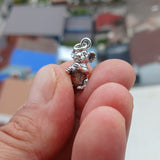 Panda Silver Pendant, Sterling Silver Panda Pendant, Panda Charm, Excellent Details - hallmarked 925