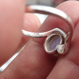 Moonstone Silver Ring, Moonstone Ring, Sterling Silver Ring, oval shaped Moonstone, handmade silver ring - Size 9.5